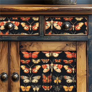 Vintage Gothic Specimen Dark Academia Moth Tissue Paper