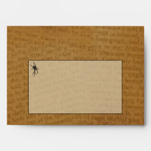 Vintage Gothic Spooky Halloween Envelope