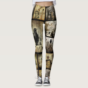 Vintage Gothic Squares Leggings