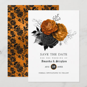Vintage Gothic Wedding Save The Date