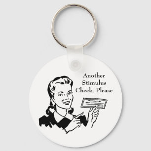 Vintage Government Stimulus Check Key Ring