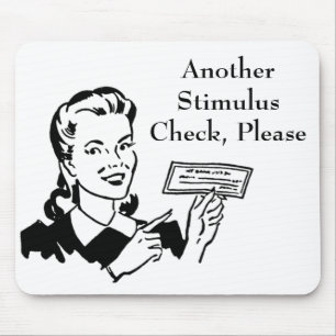 Vintage Government Stimulus Check Mouse Pad