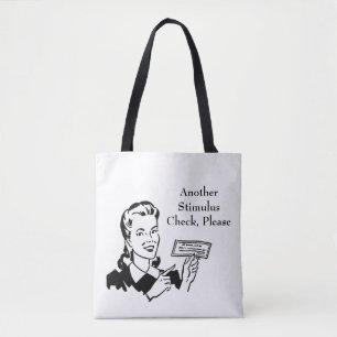 Vintage Government Stimulus Check Tote Bag