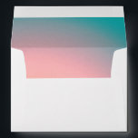 Vintage Gradient Teal Pink Bat Mitzvah Invitation Envelope<br><div class="desc">Trendy Vintage Gradient Teal and Pink Bat Mitzvah Invitation Envelope</div>