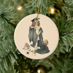 Vintage Graduation, Congratulations Graduates! Ceramic Ornament