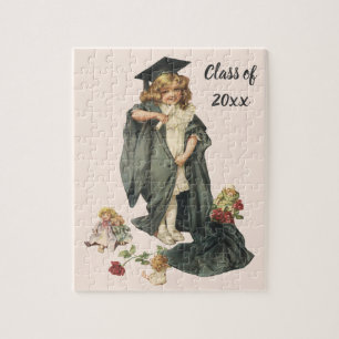Vintage Graduation, Congratulations Graduates! Jigsaw Puzzle