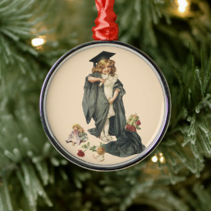 Vintage Graduation, Congratulations Graduates! Metal Ornament