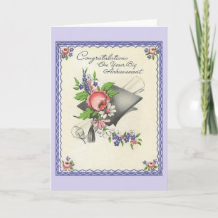 Vintage Graduation Greeting Card