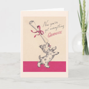 Vintage Graduation Greeting Card
