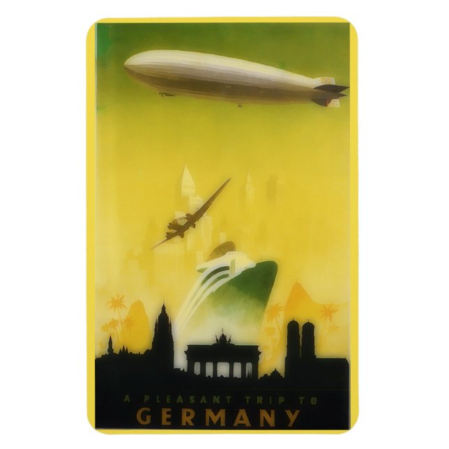 Vintage Graf Zeppelin travel poster no2 Magnet (Vertical)