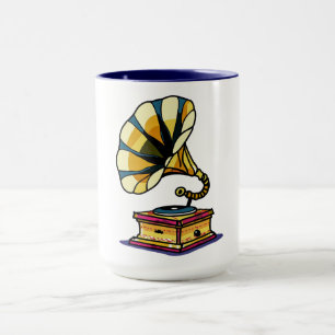 Vintage Gramophone Combo Mug