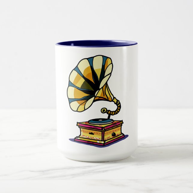 Vintage Gramophone Combo Mug (Center)