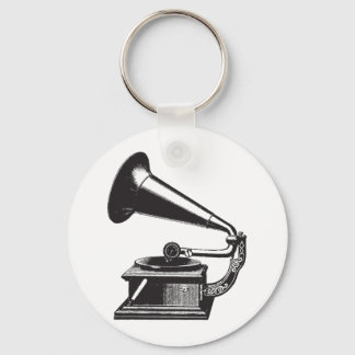Vintage Gramophone Key Ring
