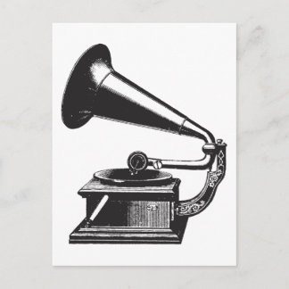 Vintage Gramophone Postcard