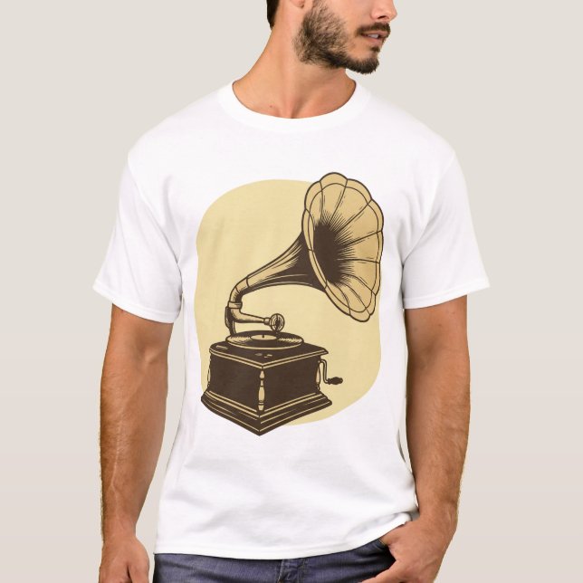 Vintage Gramophone T-Shirt (Front)