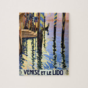 Vintage Grand Canal Venice Italy Travel Jigsaw Puzzle