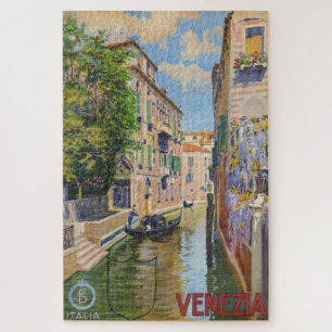 Vintage Grand Canal Venice Italy Travel Jigsaw Puzzle