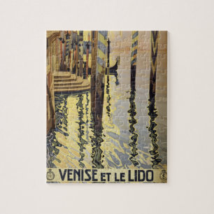 Vintage Grand Canal Venice Italy Travel Jigsaw Puzzle