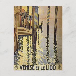 Vintage Grand Canal Venice Italy Travel Postcard