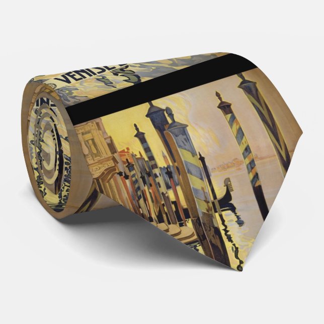 Vintage Grand Canal Venice Italy Travel Tie (Rolled)