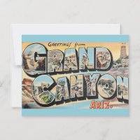 Vintage Grand Canyon Greeting Postcard