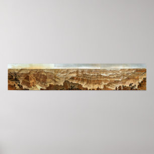 Vintage Grand Canyon National Park Arizona Illustr Poster