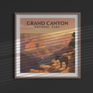 Vintage Grand Canyon National Park Poster