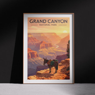 Vintage Grand Canyon National Park Poster