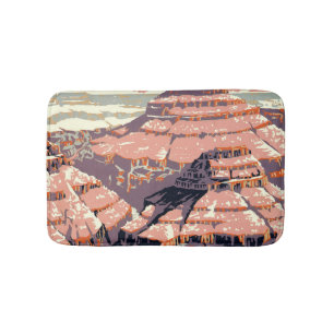 Vintage Grand Canyon National Park WPA Poster Art Bath Mat