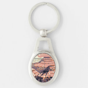 Vintage Grand Canyon National Park WPA Poster Art Key Ring
