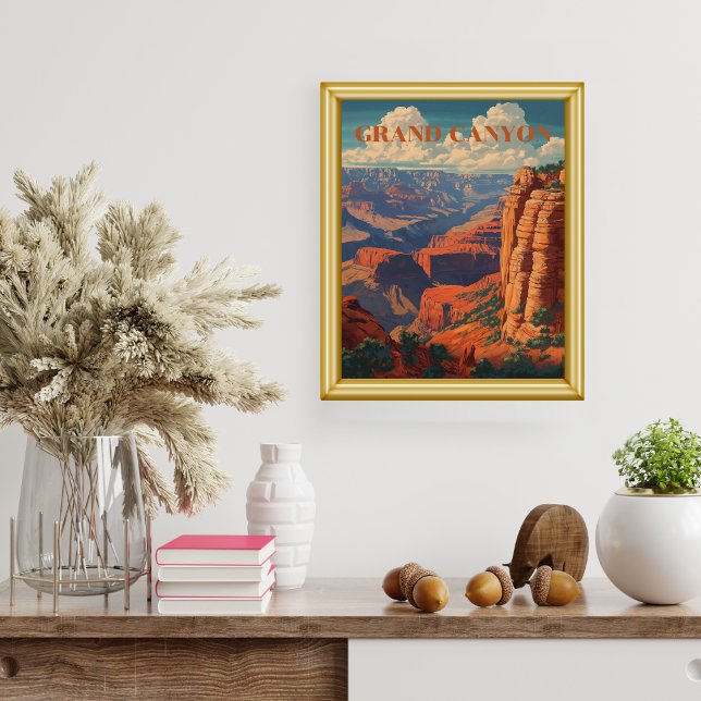 Vintage Grand Canyon Travel Cool Retro  Poster (Creator Uploaded)
