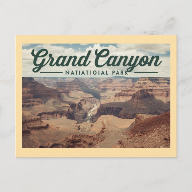 Vintage Grand Canyon Travel Postcard (Front)
