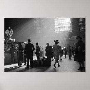 Vintage Grand Central Station Poster New York City