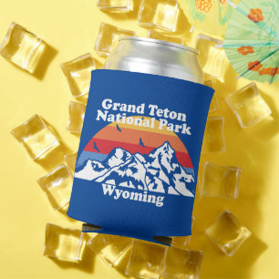 Vintage Grand Teton National Park  Can Cooler