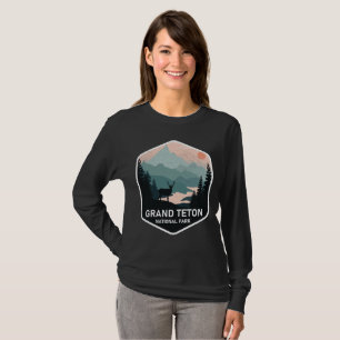 Vintage Grand Teton National Park Deer Mountains T-Shirt