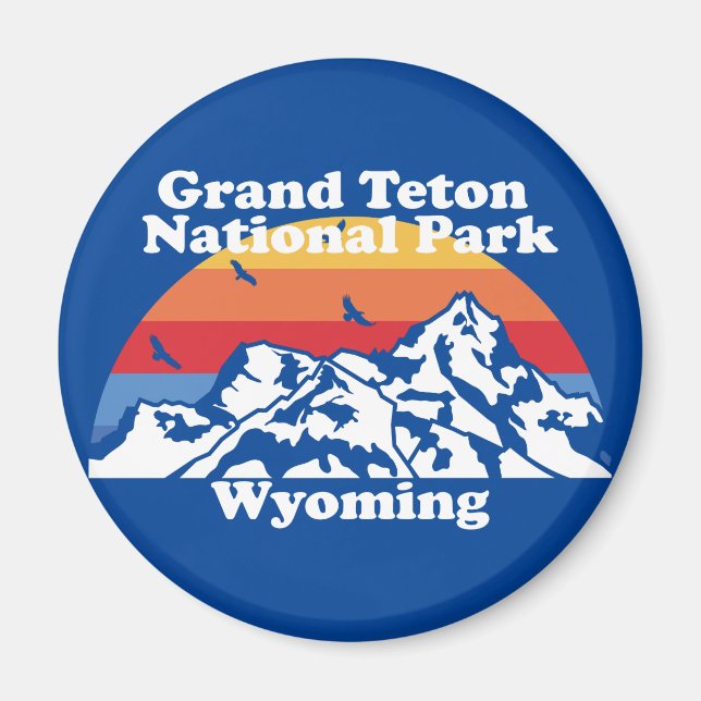 Vintage Grand Teton National Park  Magnet (Front)