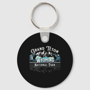 Vintage Grand Teton National Park Wyoming Usa Ek M Key Ring
