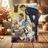 Vintage Grandma Navy Sailor Dog Thanksgiving