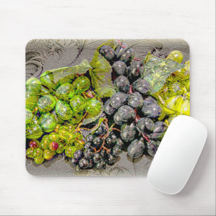 Vintage Grape Digital Art Mousepad