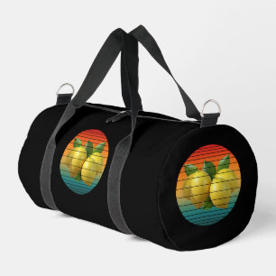 Vintage grape fruits food heathy vegan duffle bag
