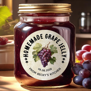 Vintage Grape jelly for Homemade Canning Labels