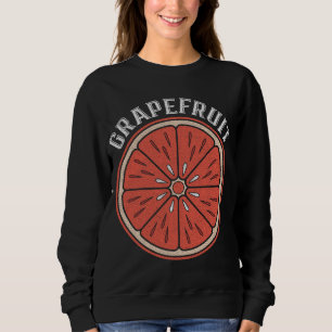 Vintage Grapefruit Slice Citrus Fruit Vegan Grapef Sweatshirt