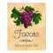 Vintage Grapes Wedding Bridal Shower Favours Sign