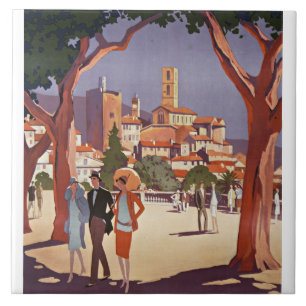 Vintage Grasse Summer Art Ceramic Tile