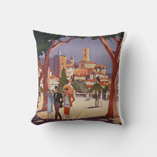 Vintage Grasse Summer Art Cushion
