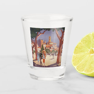 Vintage Grasse Summer Art Shot Glass