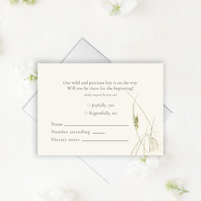 Vintage Grasshopper Botanical  Enclosure Card (Creator Uploaded)