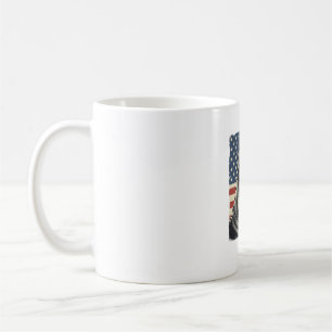 Vintage Great Dane Patriotic Flag Vector Design_1 Coffee Mug