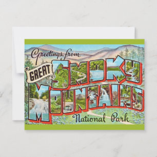 Vintage Great Smoky Mountains Park Postcard