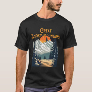 Vintage Great Smoky Mountains Souvenir Hiking T-Shirt